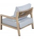 Set de exterior en aluminio imitación madera con sillones y mesa  2