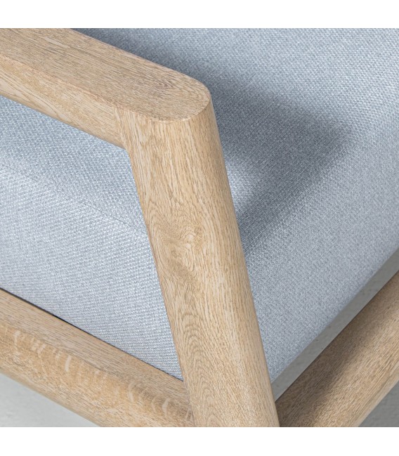 Set de exterior en aluminio imitación madera con sillones y mesa  3