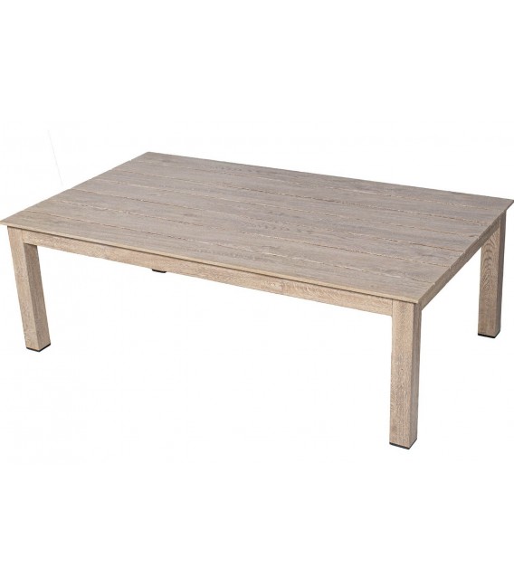 Set de exterior en aluminio imitación madera con sillones y mesa  4