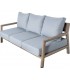 Set de exterior en aluminio imitación madera con sillones y mesa  5