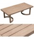 Set de jardín aluminio imitación madera estilo contemporáneo 1