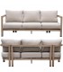 Set de jardín aluminio imitación madera estilo contemporáneo 2