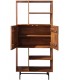 Estantería de madera de mango estilo industrial con dos puertas 2