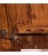 Estantería de madera de mango estilo industrial con dos puertas 6