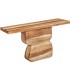 Consola de madera de mango maciza diseño contemporáneo natural