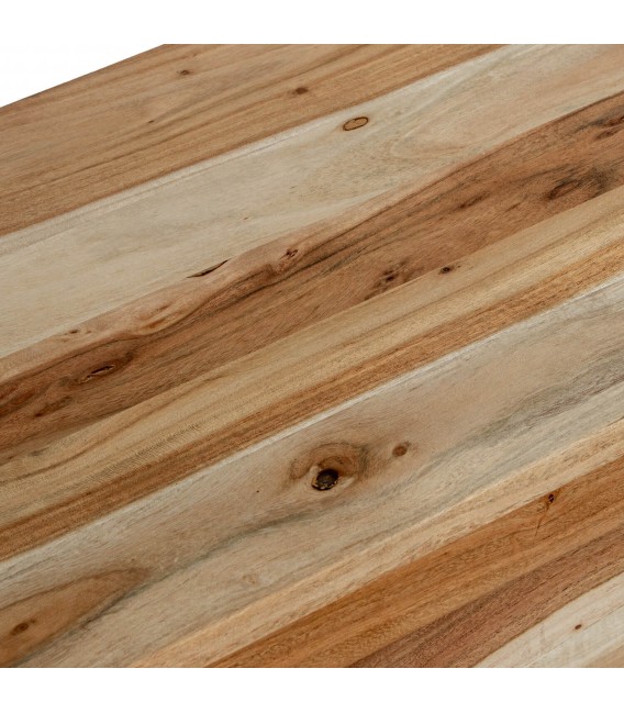 Consola de madera de mango maciza diseño contemporáneo natural 2