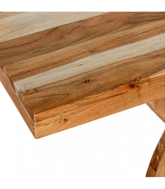 Consola de madera de mango maciza diseño contemporáneo natural 5
