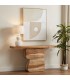 Consola de madera de mango maciza diseño contemporáneo natural mdmhogar