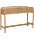 Consola oriental con tres cajones ratán madera natural y metal 2