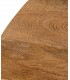 Mesa de comedor redonda de madera de mango maciza estilo boho 2