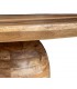Mesa de comedor redonda de madera de mango maciza estilo boho 3