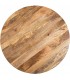 Mesa de comedor redonda de madera de mango maciza estilo boho 4