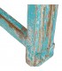 Consola de entrada madera mango celeste rozado estilo clásico 3