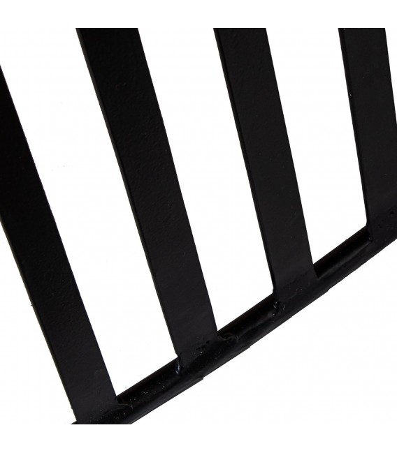 Mesa centro ovalada madera mango metal negro estilo industrial 5