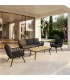 Set jardín aluminio antracita negro madera estilo industrial mdmhogar