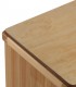 Mesita de noche de madera natural blanco cajón estilo moderno 3