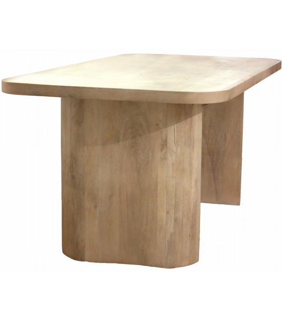 Mesa comedor rectangular XL madera mango natural estilo boho 2