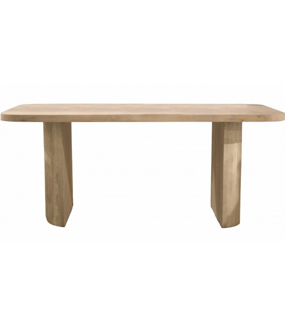Mesa comedor rectangular XL madera mango natural estilo boho 1