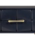 Mesita de noche art deco en azul marino y dorado elegante diseño 5