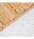 Alfombra estilo boho yute natural blanco artesanal rectangular 4