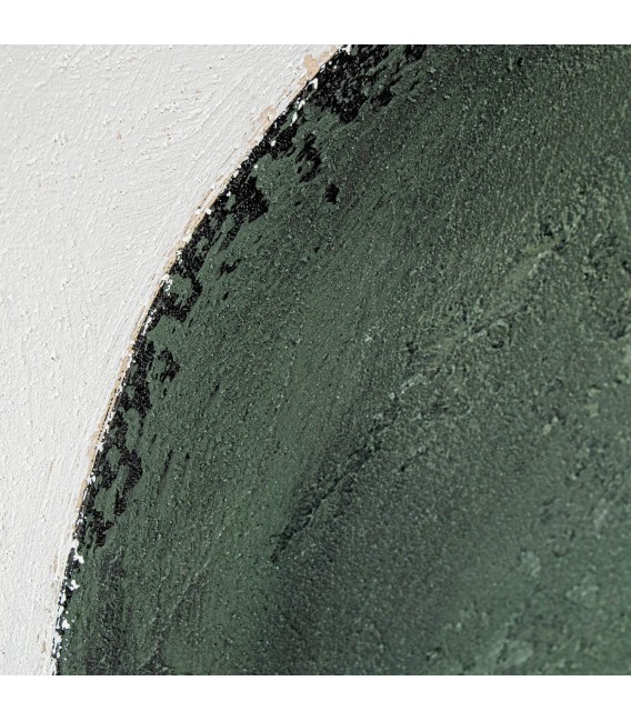 Cuadro abstracto en verde lienzo decorativo moderno elegante 4