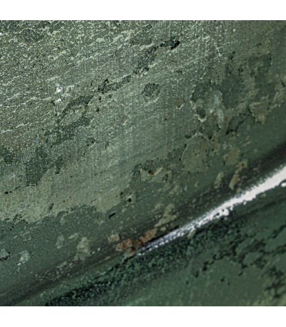 Cuadro abstracto en verde lienzo decorativo moderno elegante 5