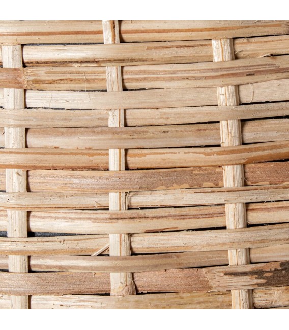 Jarron estilo ibicenco mimbre natural decorativo grande suelo 3