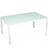 Conjunto de mesa de exterior en aluminio blanco jardin terraza 2