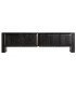 Mueble de TV en madera negra industrial cuatro puertas salon 1