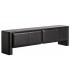 Mueble de TV en madera negra industrial cuatro puertas salon