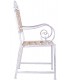Silla estilo romántico madera y metal blanco estilo shabby chic 3