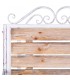 Silla estilo romántico madera y metal blanco estilo shabby chic 4