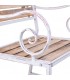 Silla estilo romántico madera y metal blanco estilo shabby chic 6