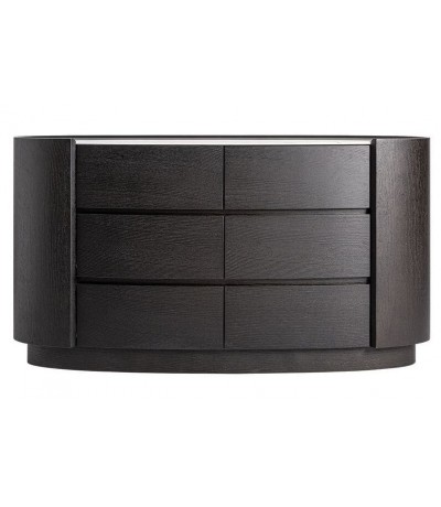 COMODA 140 X 45 X 75 CARLS MADERA DE ROBLE EN NEGRO