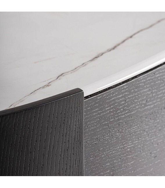 COMODA 140 X 45 X 75 CARLS MADERA DE ROBLE EN NEGRO