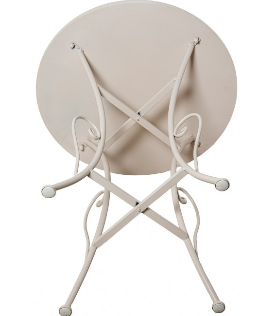 Set de mesa y sillas plegables colonial con cerámica floral 2