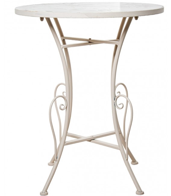 Set de mesa y sillas plegables colonial con cerámica floral 1