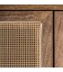 Mueble TV estilo oriental madera mango con puertas de mimbre 3