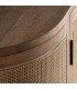 Mueble TV estilo oriental madera mango con puertas de mimbre 5
