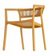 Sillón exterior apilable mostaza estilo contract moderno 3