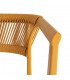 Sillón exterior apilable mostaza estilo contract moderno 6