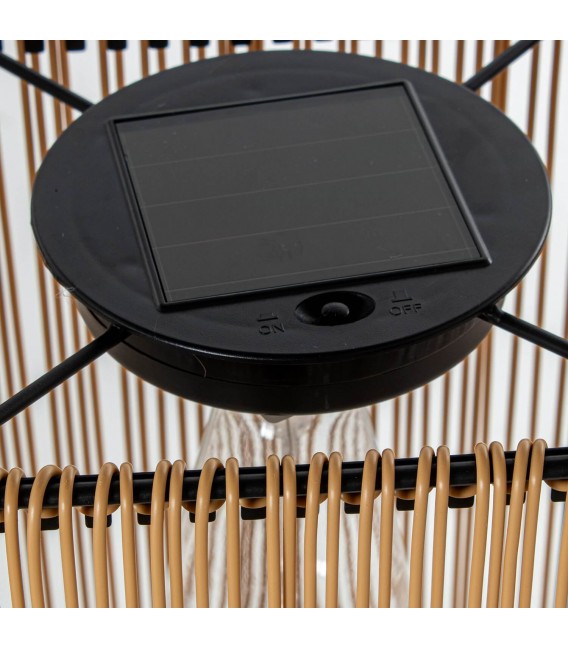 Lámpara pie solar industrial LED con bombilla efecto tungsteno 2