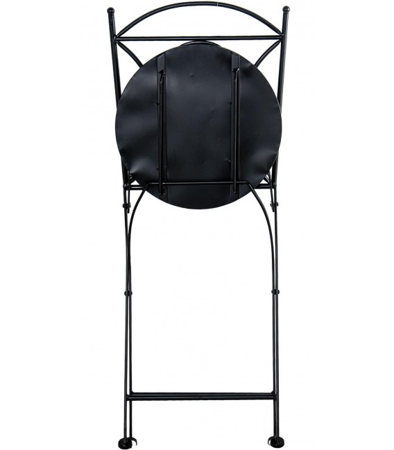 Set mesa y sillas plegables industrial con cerámica decorativa 3