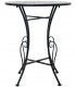 Set mesa y sillas plegables industrial con cerámica decorativa 5