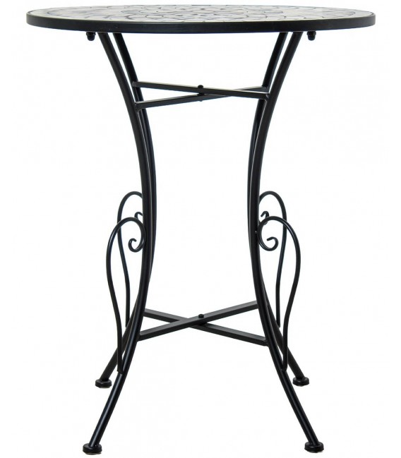 Set mesa y sillas plegables industrial con cerámica decorativa 5