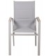 Set mesa y seis sillas aluminio exterior efecto madera gris  4
