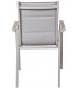 CONJUNTO MESA Y SILLAS EXTERIOR JAPO ALUMINIO GRIS