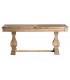 Mesa de comedor extensible madera olmo estilo clásico natural 1