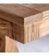 Mesa de comedor extensible madera olmo estilo clásico natural 4
