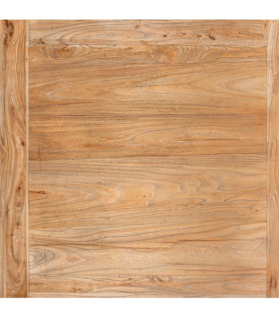 Mesa de comedor extensible madera olmo estilo clásico natural 6